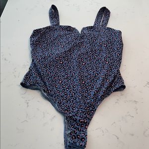 Cheetah print bodysuit tank